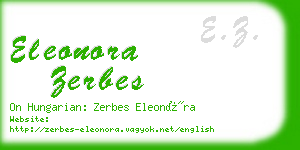 eleonora zerbes business card